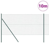 Poteau de clôture Vidaxl vert 10 x 1,2 m (maille 40 x 40 mm)
