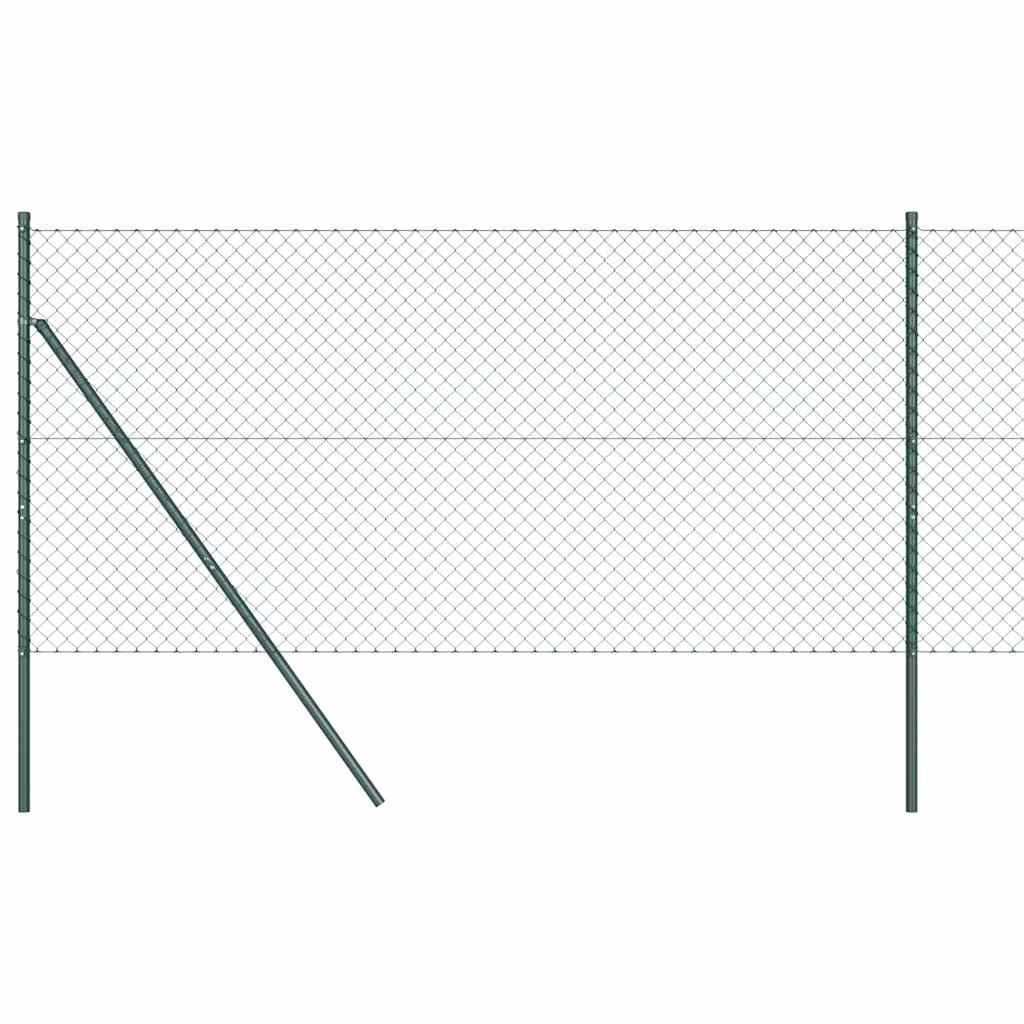 Poteau de clôture Vidaxl vert 10 x 1,5 m (maille 40 x 40 mm)