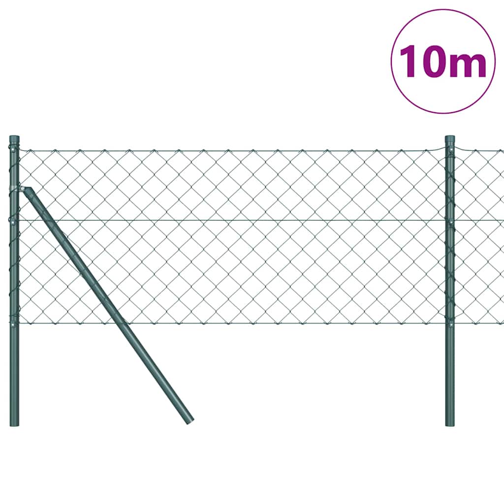 Poteau de clôture Vidaxl vert 10 x 0,8 m (maille 60 x 60 mm)