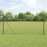 Poteau de clôture Vidaxl gris 10 x 1,2 m (maille 40 x 40 mm)