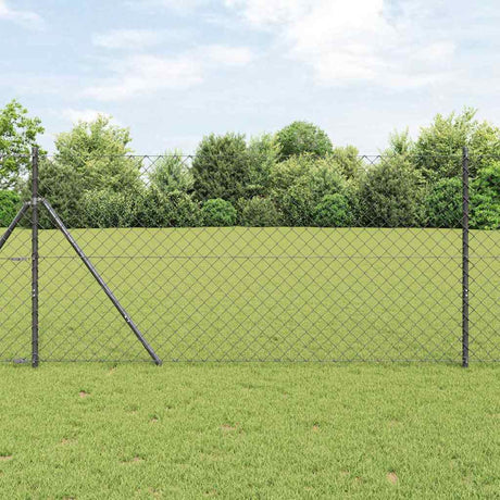 Poteau de clôture Vidaxl gris 10 x 1,4 m (maille 60 x 60 mm)