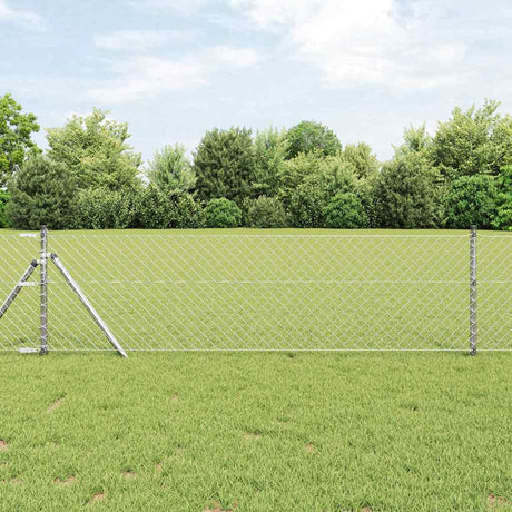 Vidaxl poteau de clôture argent 10 x 0,6 m (maille 40 x 40 mm) acier