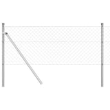 Vidaxl poteau de clôture argent 10 x 0,6 m (maille 40 x 40 mm) acier