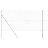 Vidaxl poteau de clôture argent 10 x 1 m (maille 40 x 40 mm) acier