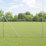 Vidaxl poteau de clôture argent 10 x 1,5 m (maille 60 x 60 mm) acier