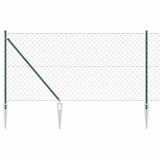 Vidaxl poteau de clôture vert 10 x 1 m (maille 60 x 60 mm) acier et PVC