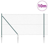Poteau de clôture Vidaxl vert 10 x 1,2 m (maille 60 x 60 mm)
