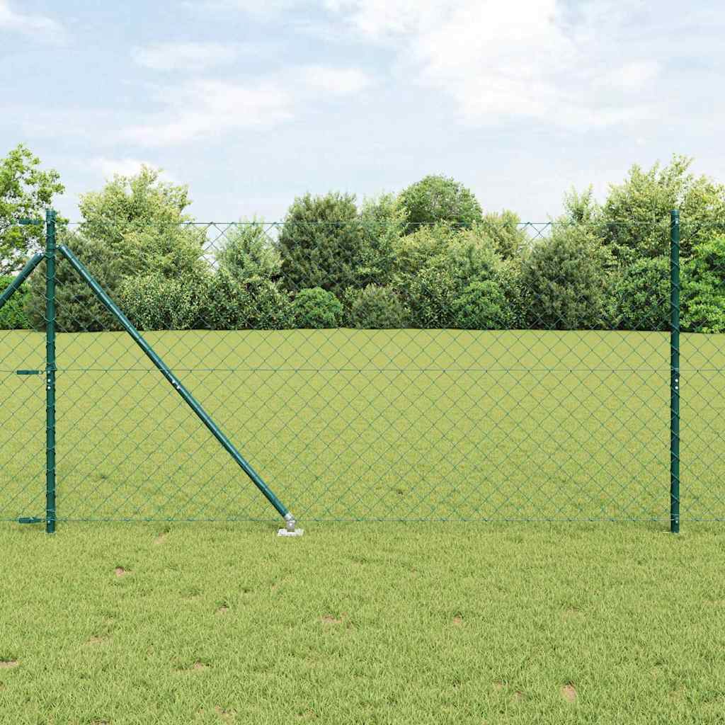 Poteau de clôture Vidaxl vert 10 x 1,4 m (maille 60 x 60 mm)