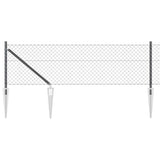 Poteau de clôture Vidaxl gris 10 x 0,8 m (maille 40 x 40 mm)