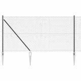 Poteau de clôture Vidaxl gris 10 x 1,2 m (maille 40 x 40 mm)