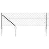 Poteau de clôture Vidaxl gris 10 x 0,4 m (maille 60 x 60 mm)