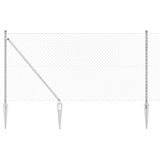 Vidaxl poteau de clôture argent 10 x 1 m (maille 40 x 40 mm) acier