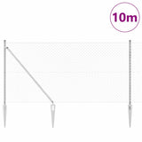 Vidaxl poteau de clôture argent 10 x 1 m (maille 40 x 40 mm) acier