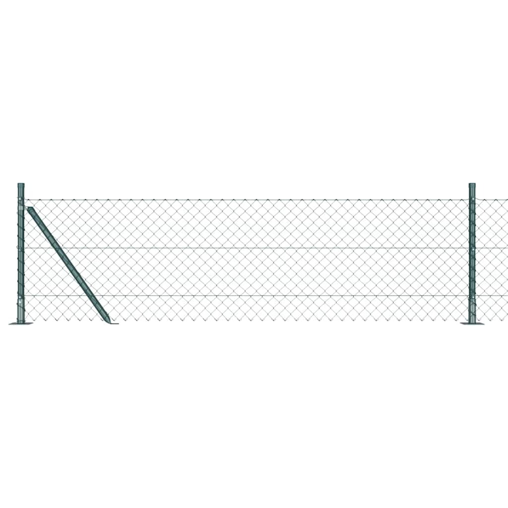 Poteau de clôture Vidaxl vert 10 x 0,6 m (maille 40 x 40 mm)