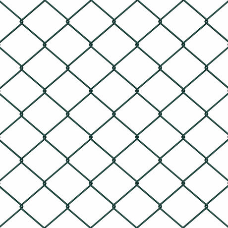 Vidaxl poteau de clôture vert 10 x 1 m (maille 40 x 40 mm) acier et PVC