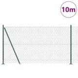 Poteau de clôture Vidaxl vert 10 x 1,2 m (maille 40 x 40 mm)