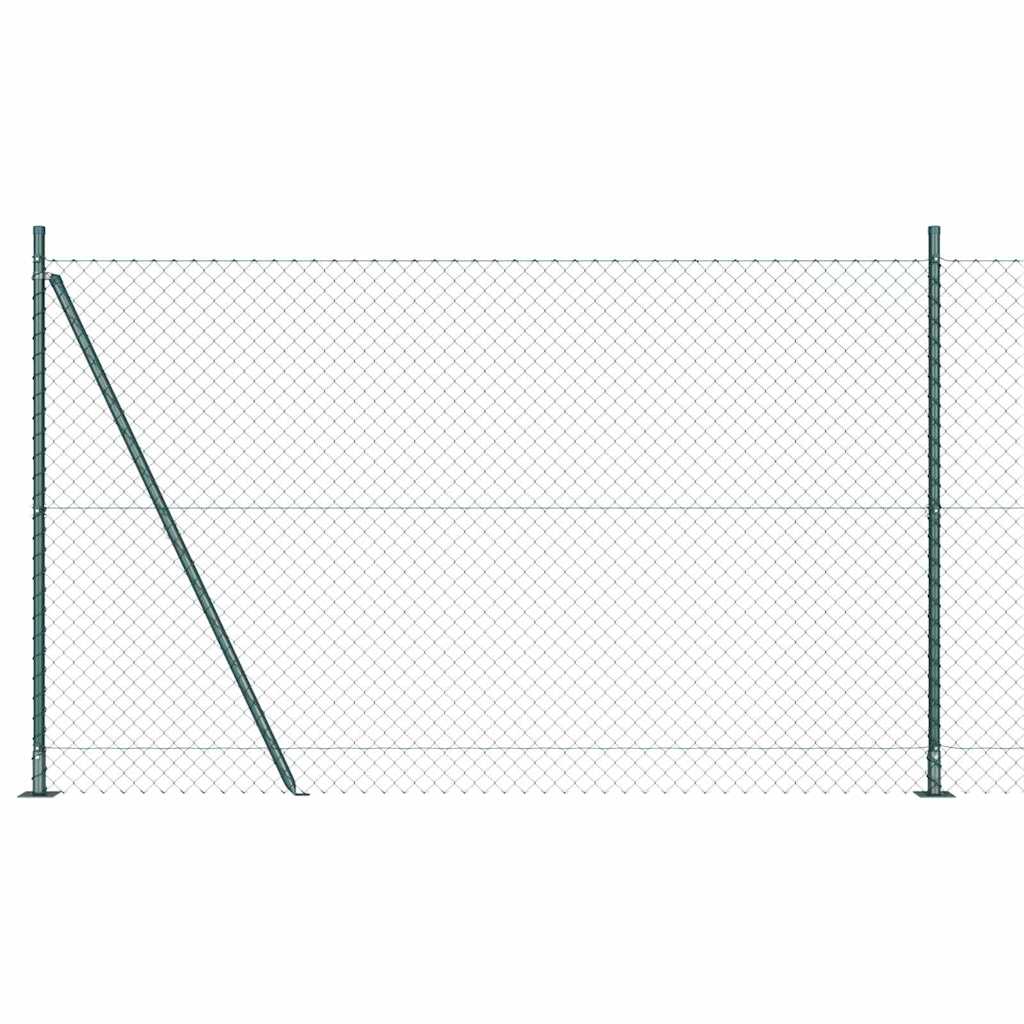 Poteau de clôture Vidaxl vert 10 x 1,4 m (maille 40 x 40 mm)