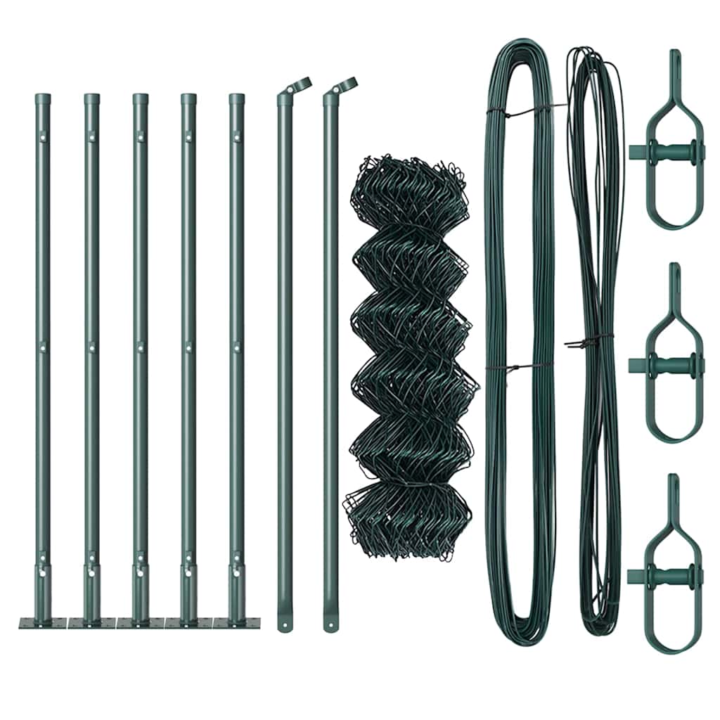 Poteau de clôture Vidaxl vert 10 x 0,4 m (maille 60 x 60 mm)
