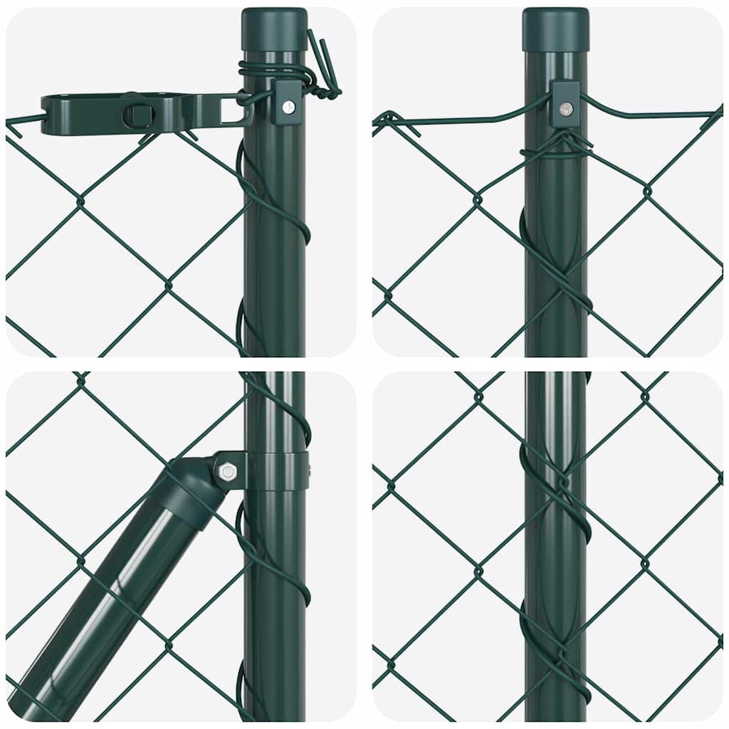 Poteau de clôture Vidaxl vert 10 x 0,8 m (maille 60 x 60 mm)