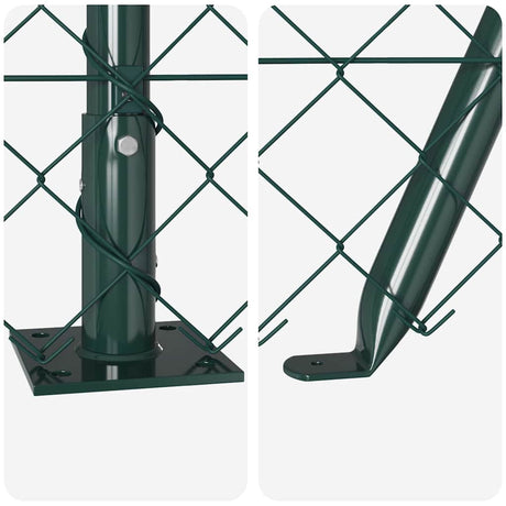 Poteau de clôture Vidaxl vert 10 x 1,4 m (maille 60 x 60 mm)