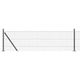 Poteau de clôture Vidaxl gris 10 x 0,6 m (maille 40 x 40 mm)