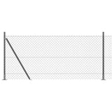 Poteau de clôture Vidaxl gris 10 x 0,8 m (maille 40 x 40 mm)