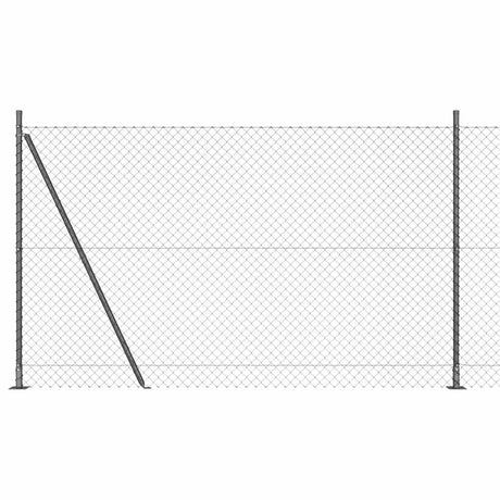 Poteau de clôture Vidaxl gris 10 x 1,4 m (maille 40 x 40 mm)