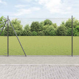 Poteau de clôture Vidaxl gris 10 x 1,5 m (maille 40 x 40 mm)