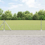 Vidaxl poteau de clôture argent 10 x 0,6 m (maille 40 x 40 mm) acier