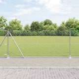 Vidaxl poteau de clôture argent 10 x 0,8 m (maille 40 x 40 mm) acier