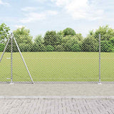 Vidaxl poteau de clôture argent 10 x 1,2 m (maille 40 x 40 mm) acier
