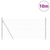 Vidaxl poteau de clôture argent 10 x 0,8 m (maille 60 x 60 mm) acier