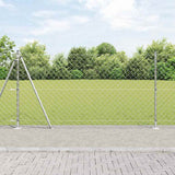 Vidaxl poteau de clôture argent 10 x 1,2 m (maille 60 x 60 mm) acier