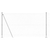 Vidaxl poteau de clôture argent 10 x 1,2 m (maille 60 x 60 mm) acier