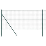 Clôture Vidaxxl avec poteau vert 1 x 10 m acier et PVC