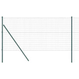 Clôture Vidaxxl avec poteau vert 1,2 x 10 m acier et PVC
