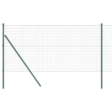 Clôture Vidaxxl avec poteau vert 1,2 x 10 m acier et PVC