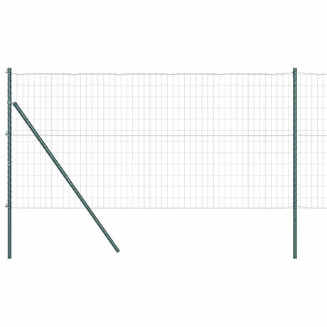 Clôture Vidaxxl avec poteau vert 1 x 10 m acier et PVC