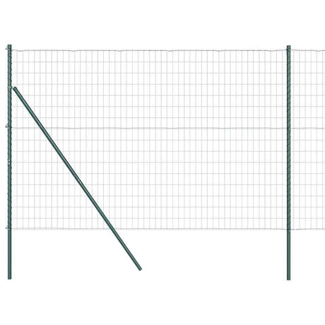 Clôture Vidaxl avec poteau vert 1,6 x 10 m acier et PVC