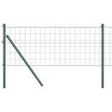 Clôture Vidaxxl avec poteau vert 0,6 x 10 m acier et PVC