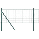 Clôture Vidaxxl avec poteau vert 0,6 x 10 m acier et PVC