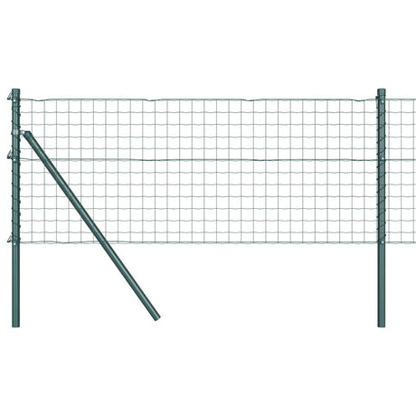 Clôture Vidaxxl avec poteau vert 0,8 x 25 m acier et PVC