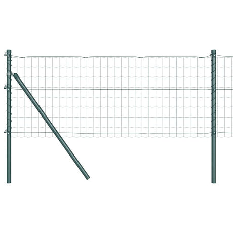 Clôture Vidaxxl avec poteau vert 0,8 x 25 m acier et PVC