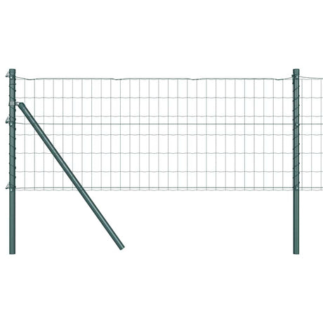 Clôture Vidaxxl avec poteau vert 0,8 x 25 m acier et PVC
