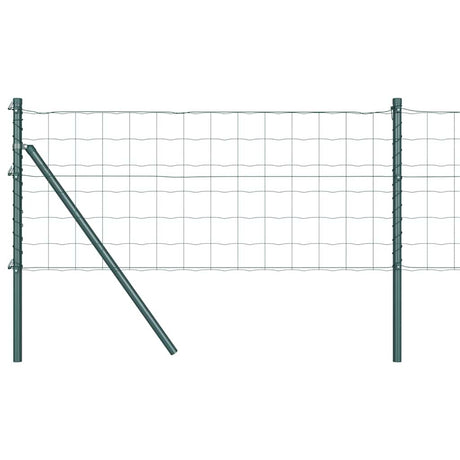 Clôture Vidaxxl avec poteau vert 0,4 x 25 m acier et PVC