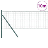 Clôture Vidaxxl avec poteau vert 0,4 x 10 m acier et PVC
