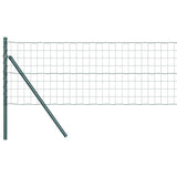 Clôture Vidaxxl avec poteau vert 0,8 x 10 m en acier