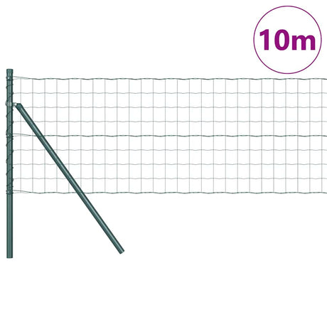 Clôture Vidaxxl avec poteau vert 0,8 x 10 m en acier