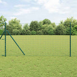 Clôture Vidaxxl avec poteau vert 1,2 x 10 m en acier