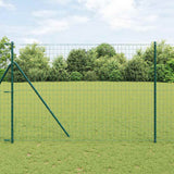 Clôture Vidaxxl avec poteau vert 1,5 x 10 m en acier